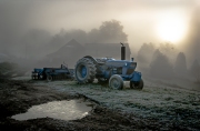 Stuart's Farm Tractor at Sunrise
